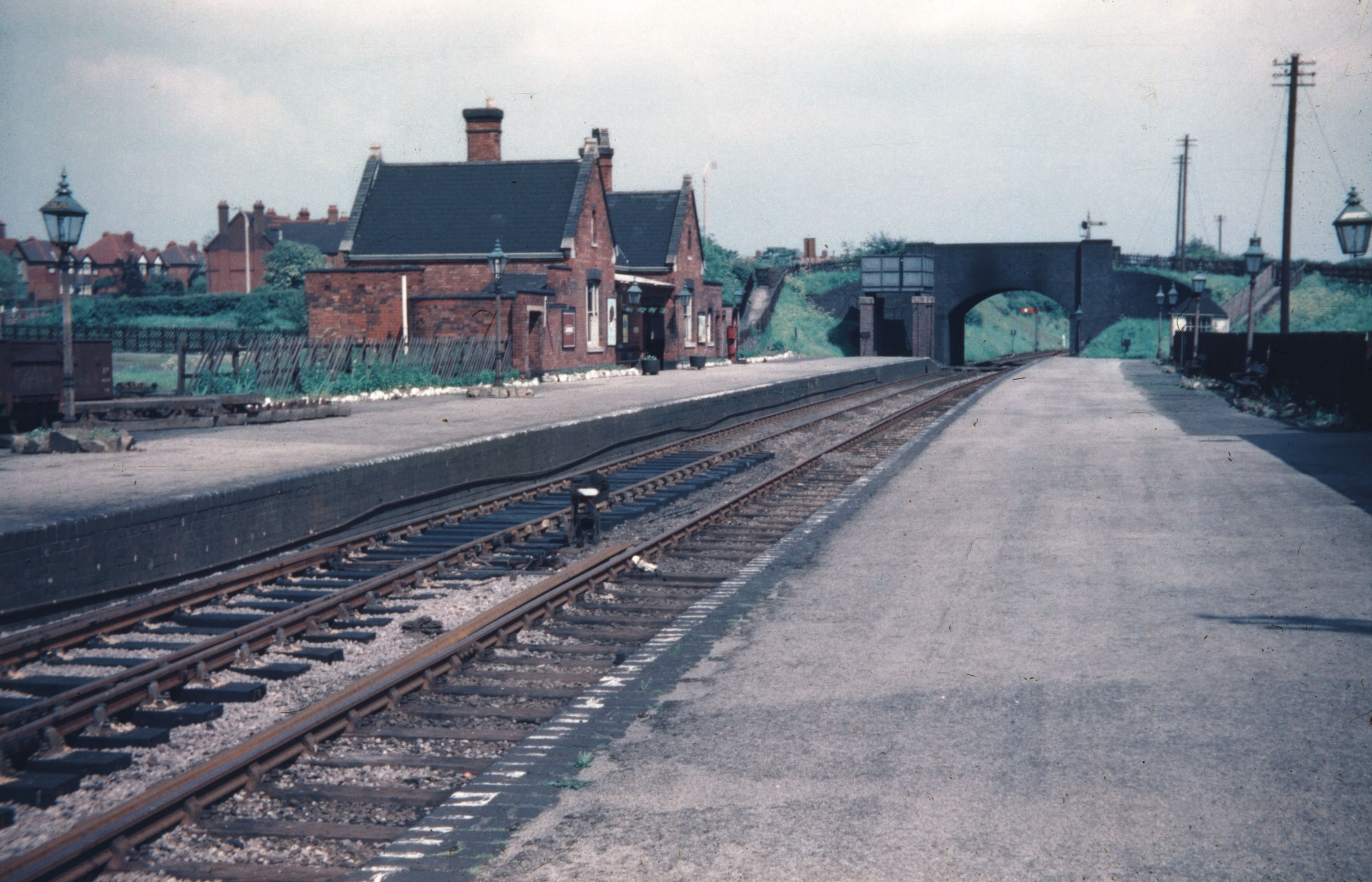 A picture of the old Aldridge railway station in 1955