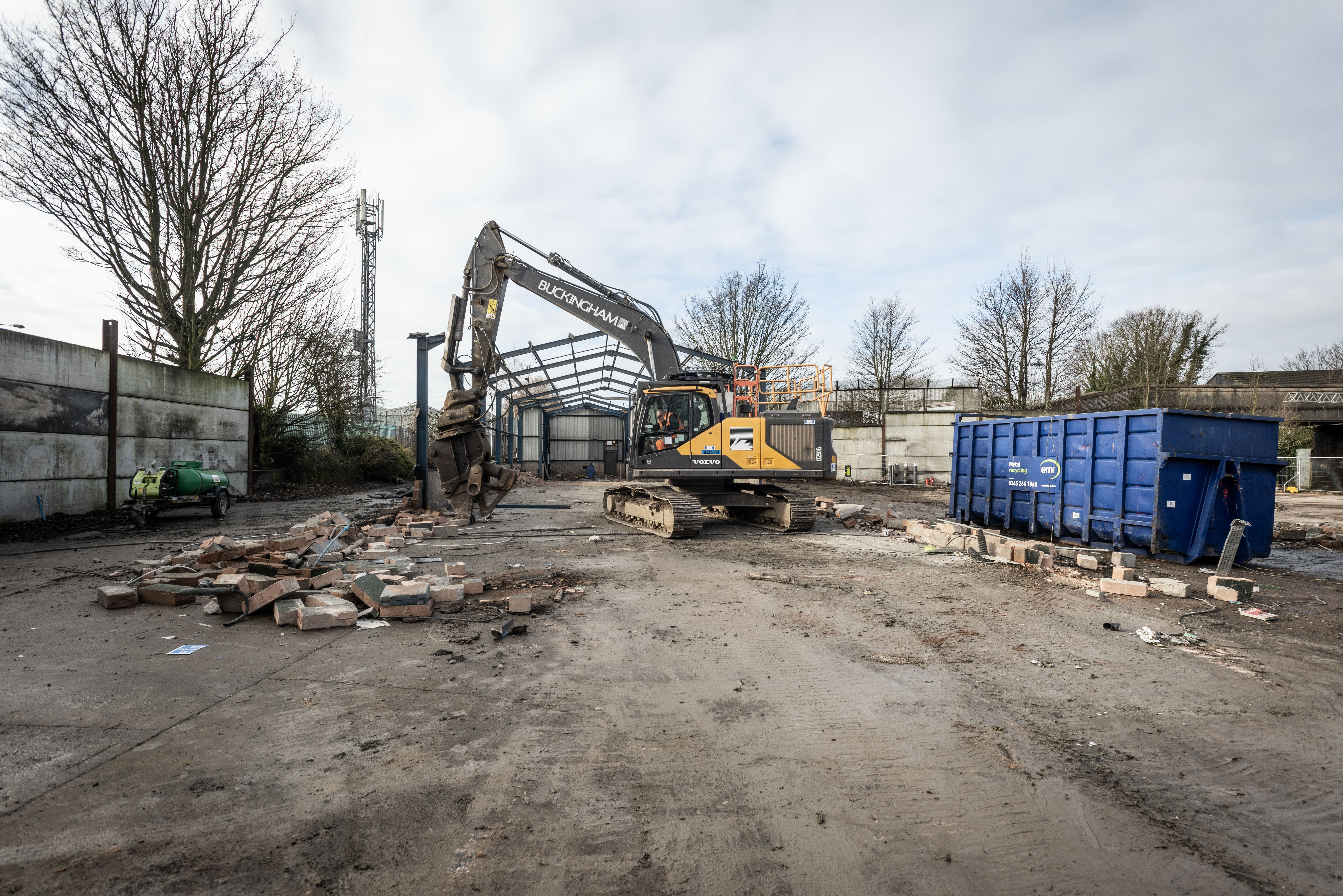 Willenhall Station site during demolition work earlier this year